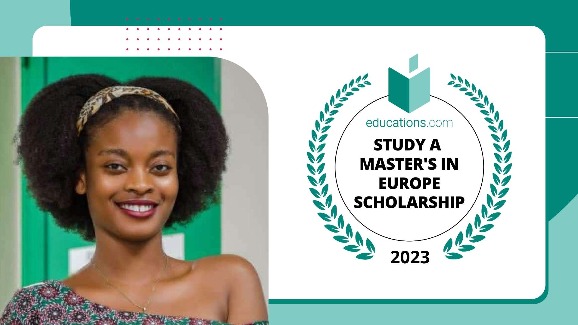 Winner of the Study a Master's in Europe Scholarship 2023 by