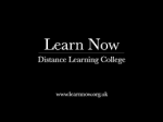 Learn Now Distance Learning College