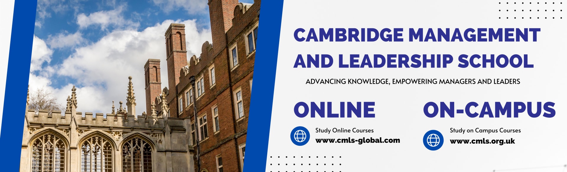 Cambridge Management and Leadership School Level 7 Diploma in Strategic Management and Leadership leading to MBA Top Up (Dissertation Stage)