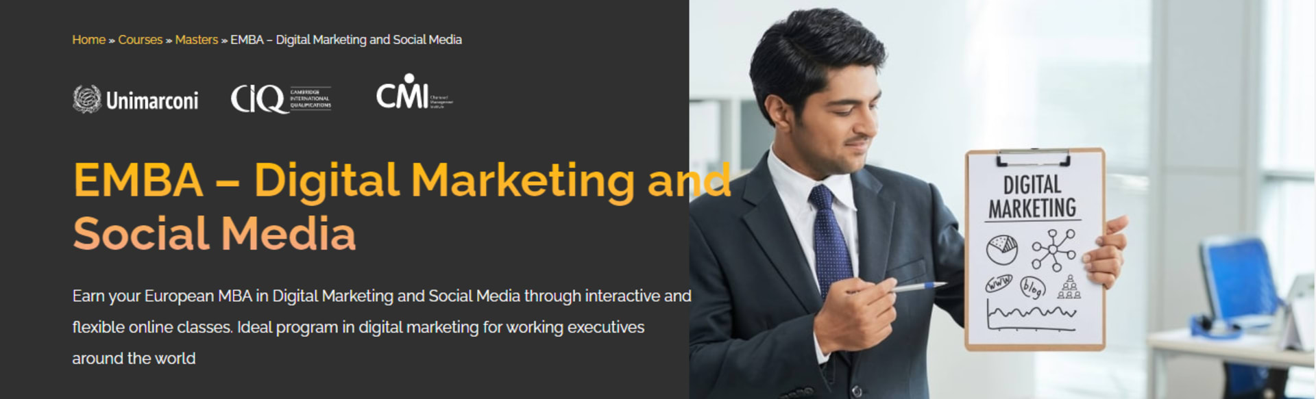 Eaton Business School Online Executive MBA digitaalisessa markkinoinnissa ja sosiaalisessa mediassa