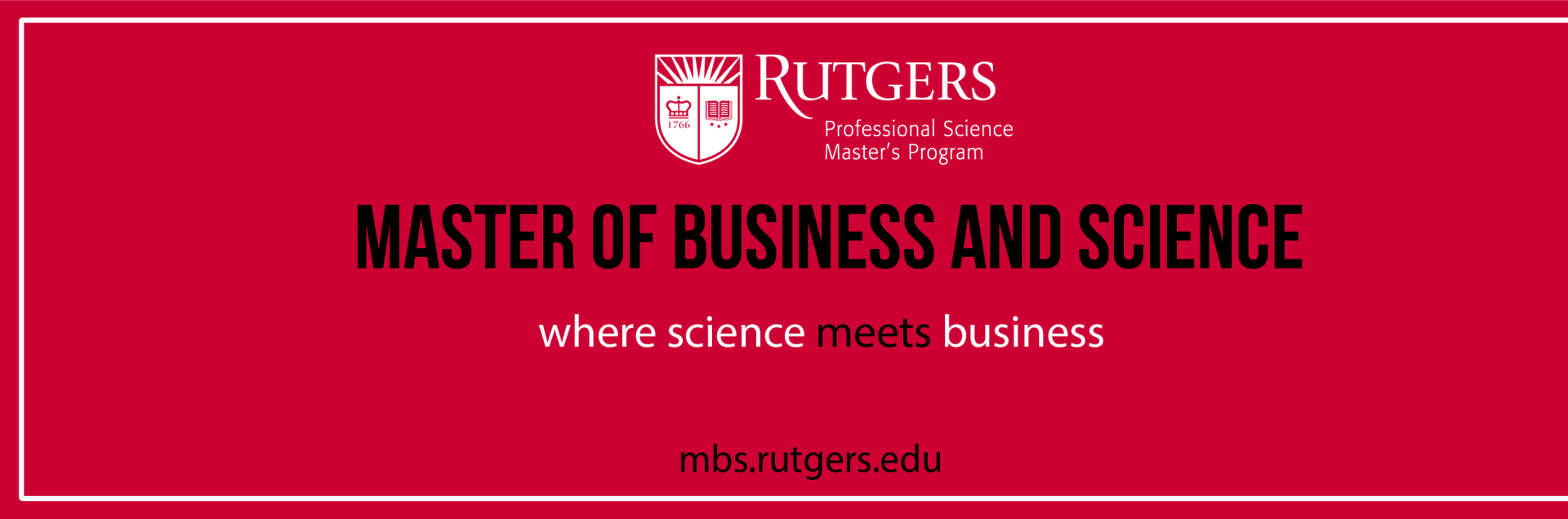 Rutgers University Professional Science Master's Program