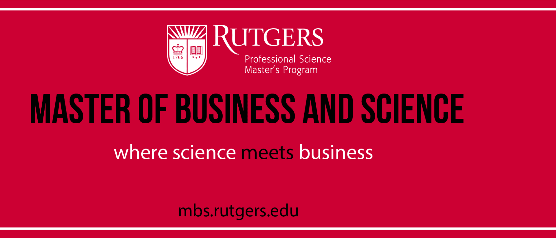 Rutgers University Professional Science Master's Program