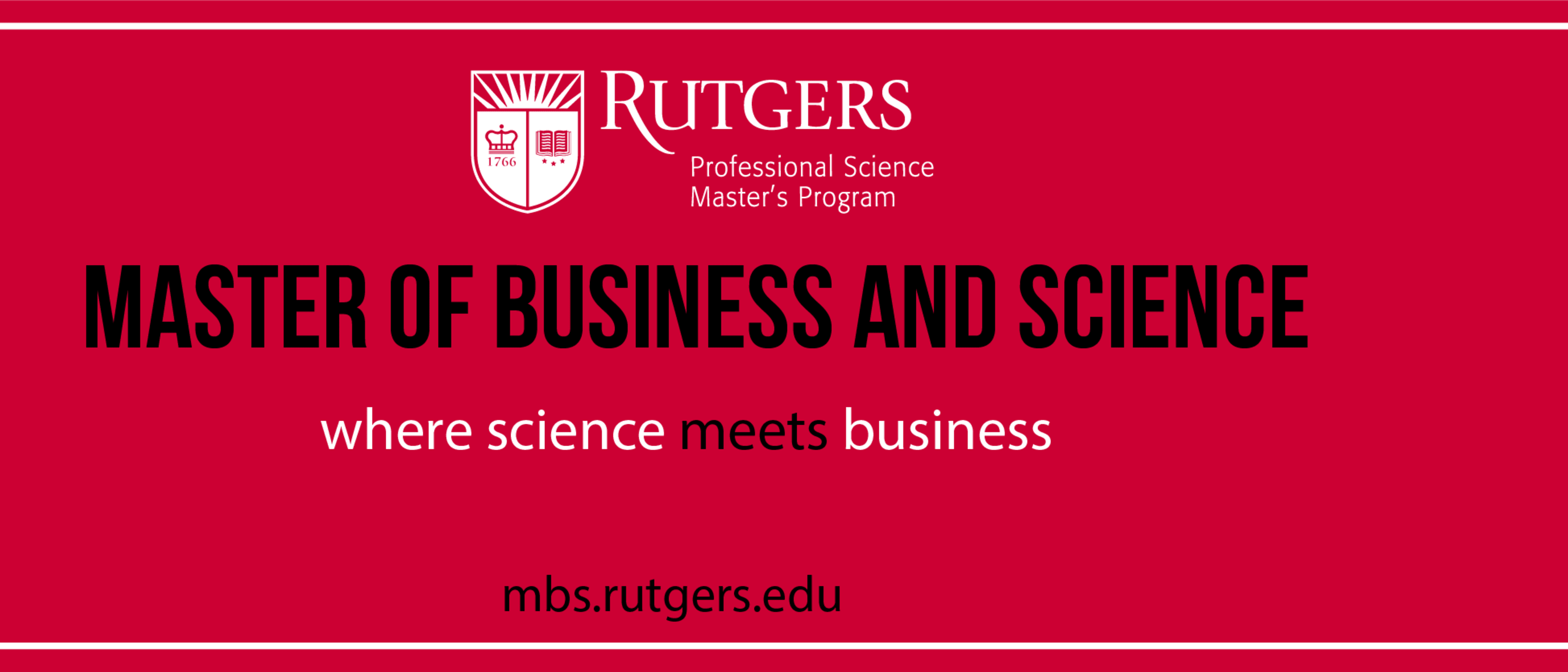 Rutgers University Professional Science Master's Program