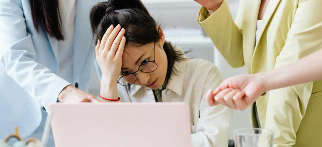 Recent graduate at work