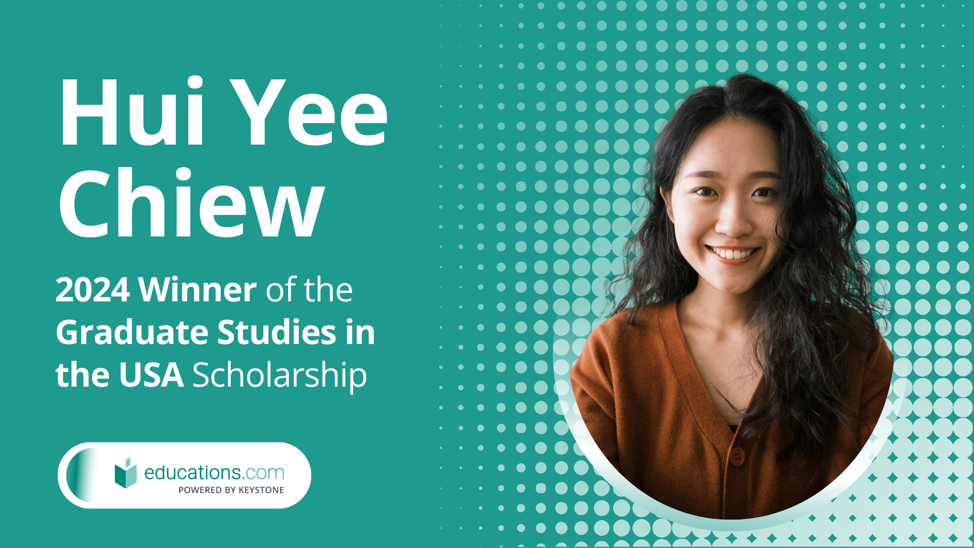 Winner of 2024 Graduate Study in the USA Scholarship