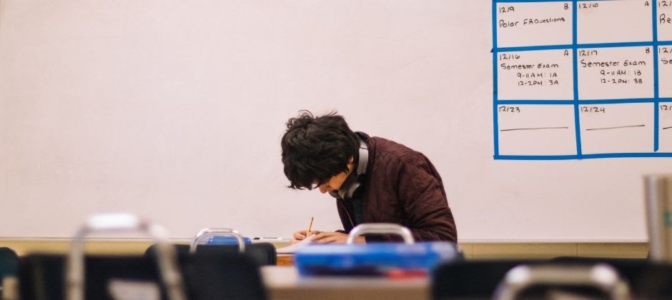 studying
