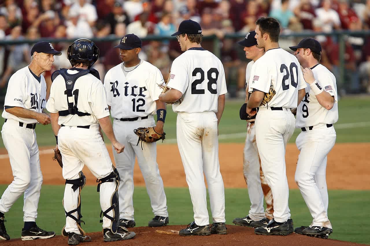 baseball, team, meeting on mound