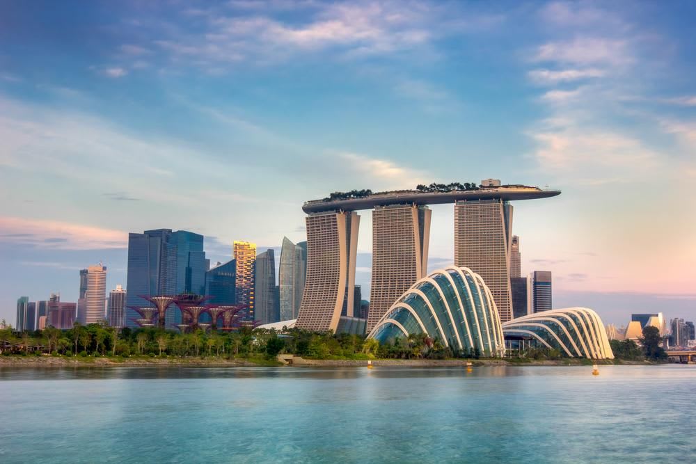 Landscape of the Singapore financial district