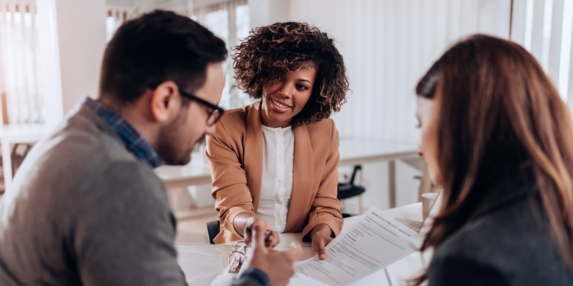 MBA graduate at a job interview