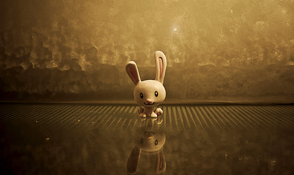 An animated bunny