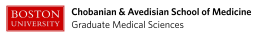 Boston University Chobanian & Avedisian School of Medicine, Graduate Medical Sciences logo