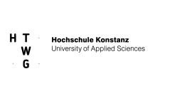 HTWG Konstanz - University of Applied Sciences