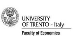 University of Trento Faculty of Economics
