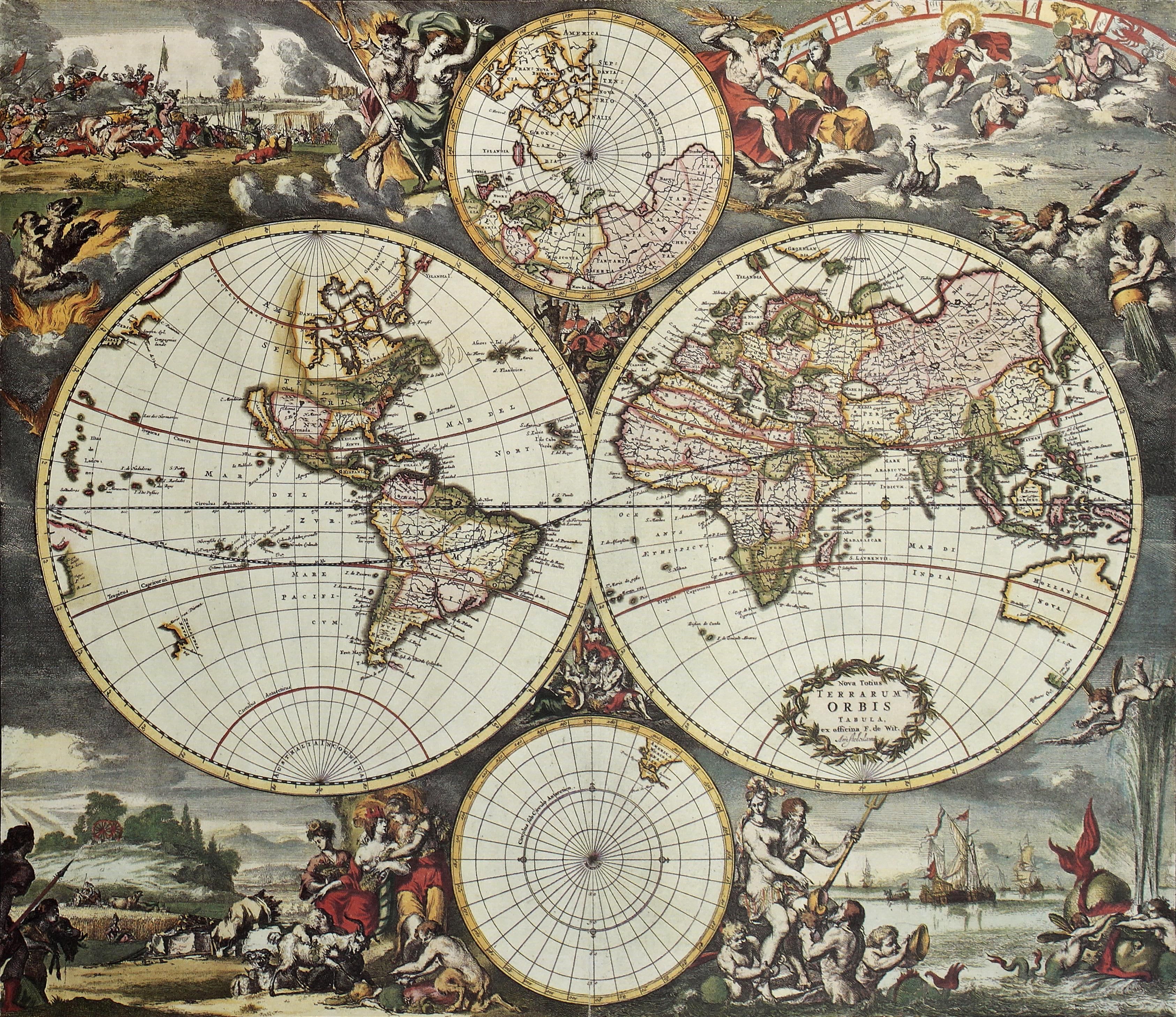 Историческая карта мира степ пазл