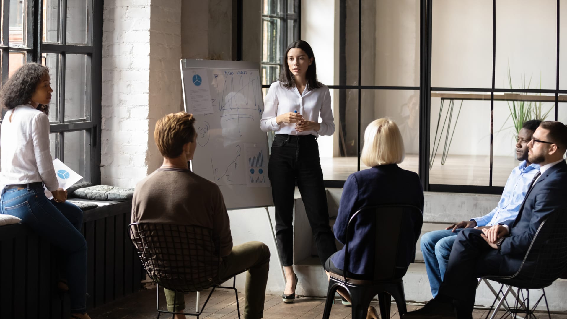 Business leader doing a presentation