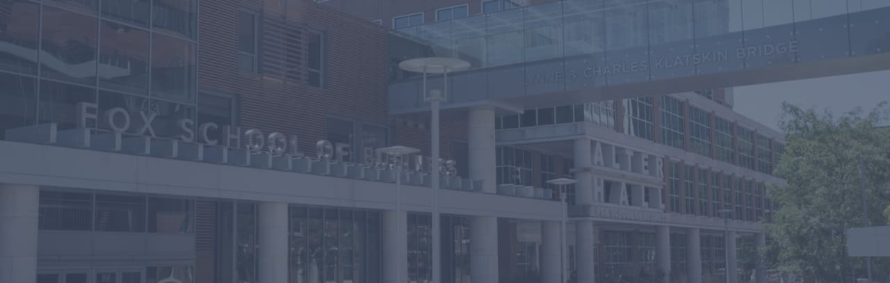 Temple University Fox School of Business Kiểm toán Công nghệ thông tin và An ninh mạng MS