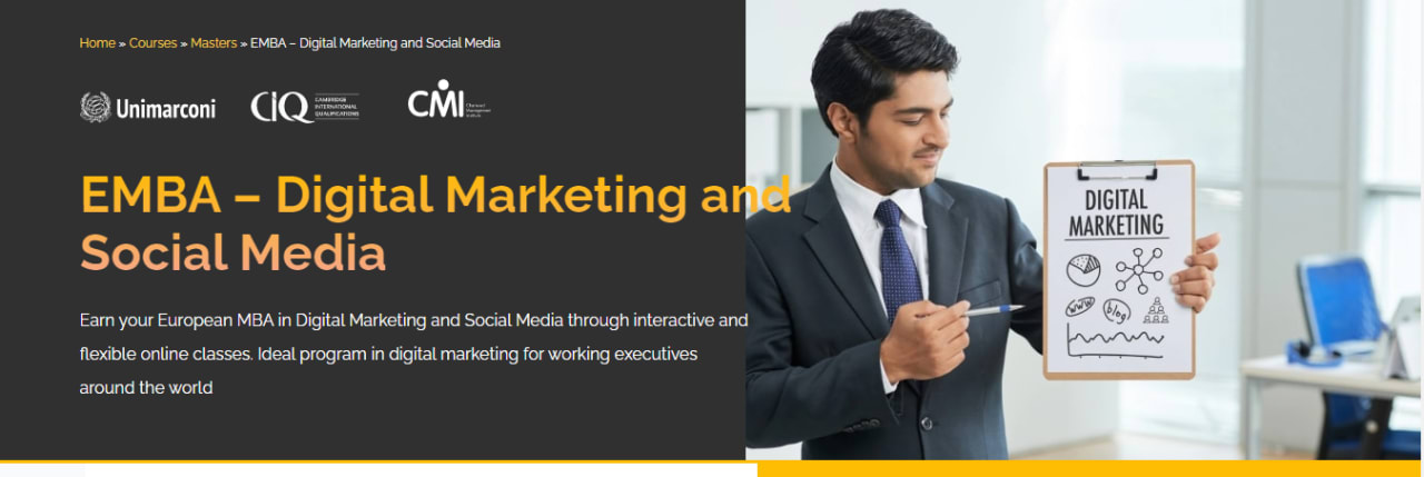 Eaton Business School 디지털 마케팅 및 소셜 미디어의 온라인 이그 제 큐 티브 MBA