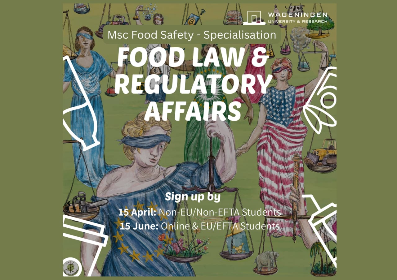 Wageningen University and Research Especialización en Derecho Alimentario y Asuntos Regulatorios (A distancia/Campus)