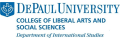 DePaul University Department of International Studies