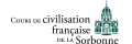 Cours de Civilisation Française de la Sorbonne