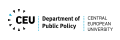 Central European University - Department of Public Policy