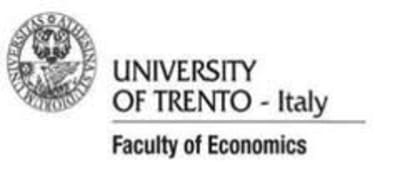 University of Trento Faculty of Economics