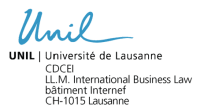 University of Lausanne - School of Law