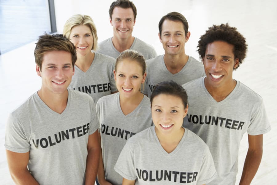 Portrait Of Volunteer Group