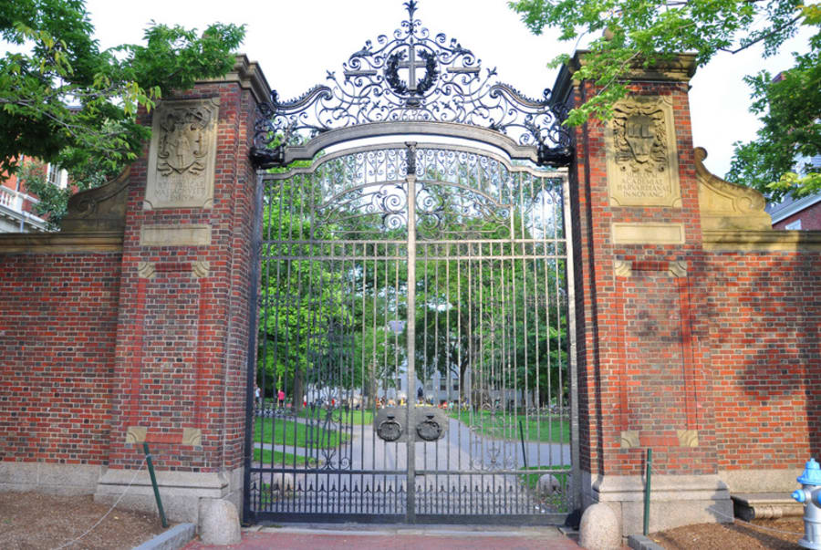 Harvard University Gate, Cambridge, Massachusetts, USA