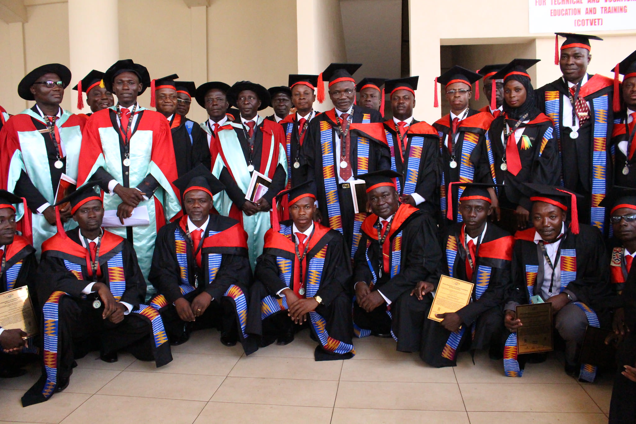 Students graduating in Ghana