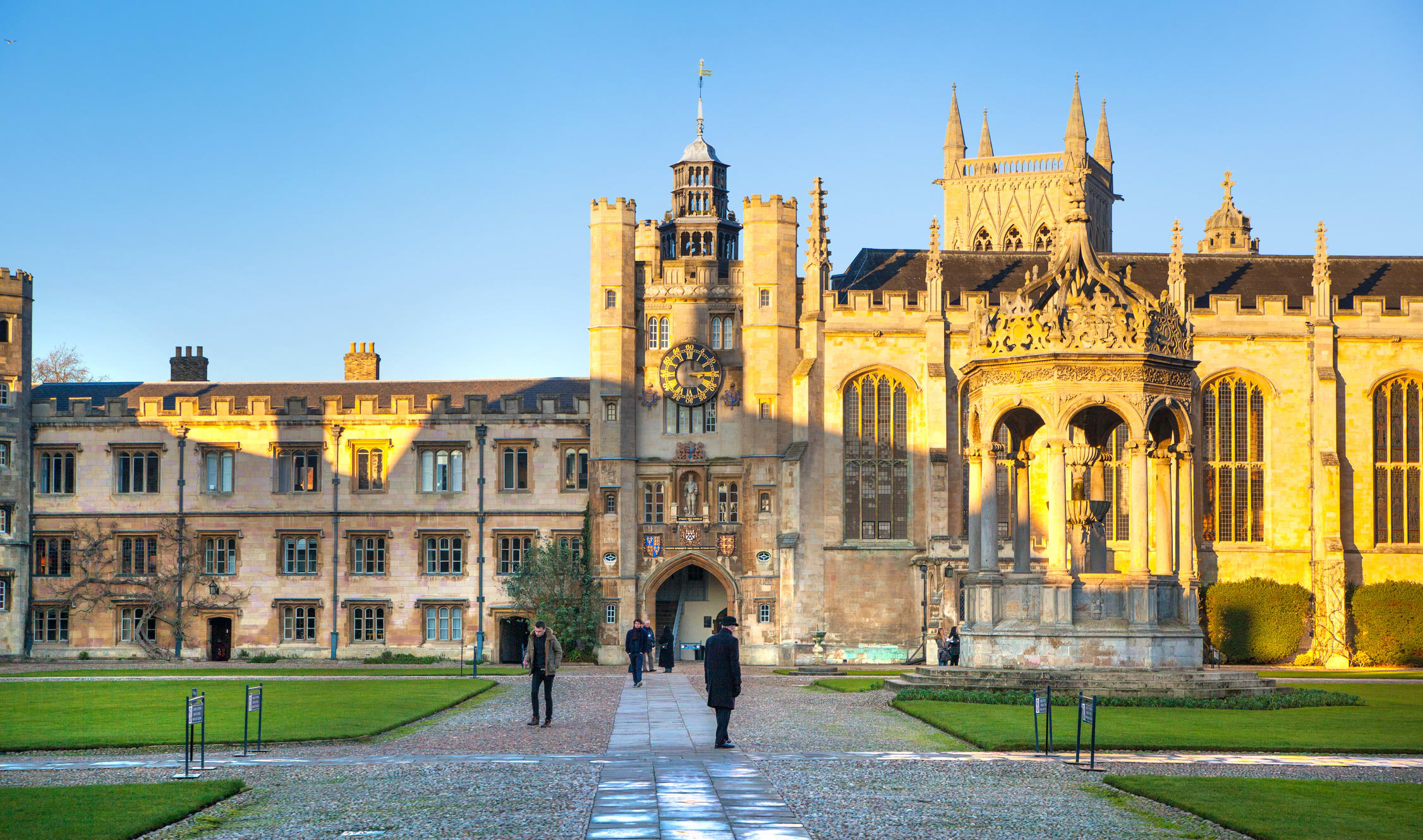 Trinity college inner yeard. Cambridge