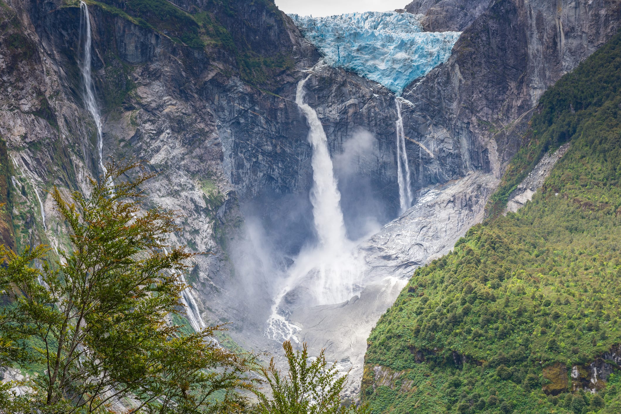 Hanging Glacier of Queulat National Park (Chile)