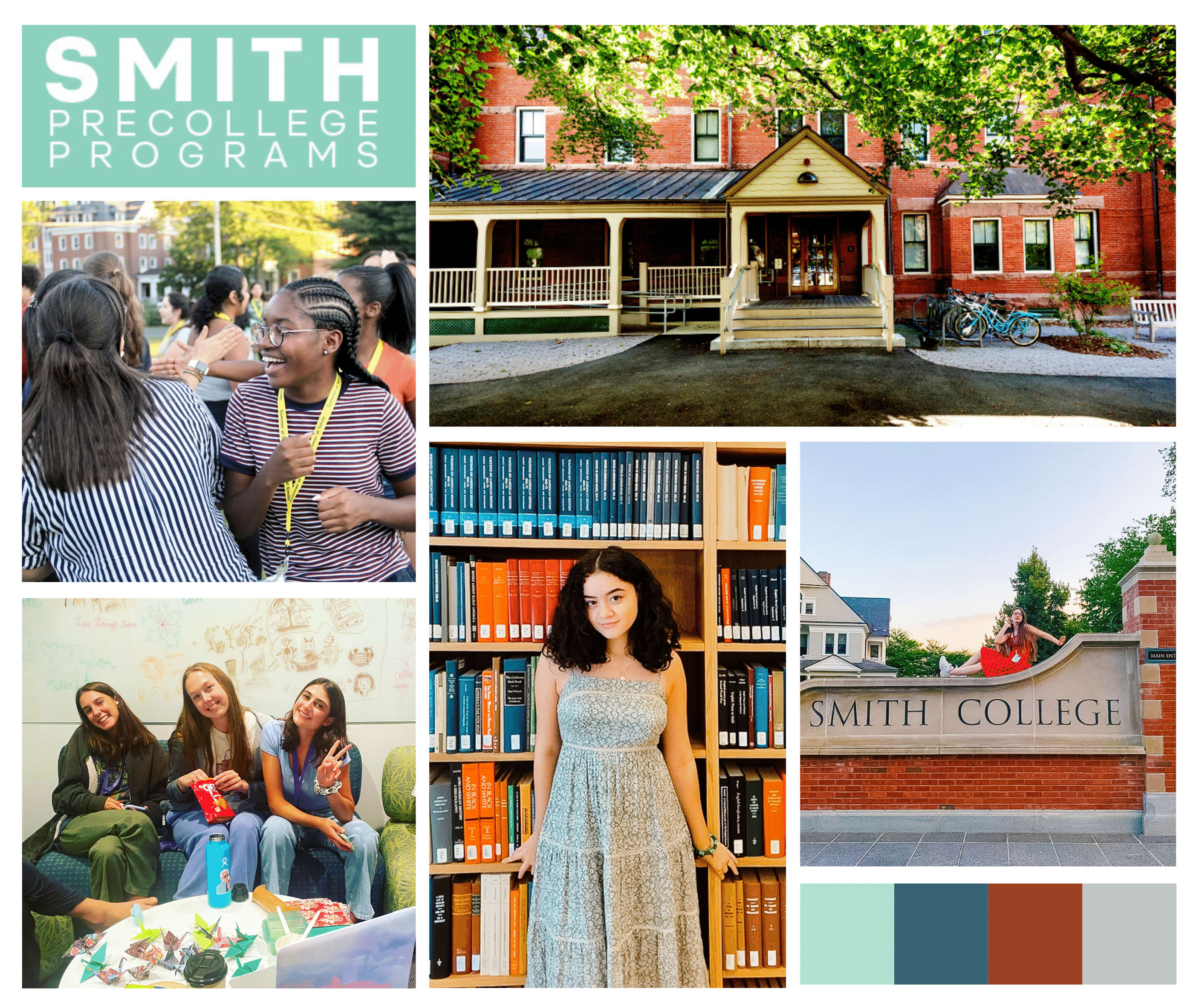 collage of summer at smith