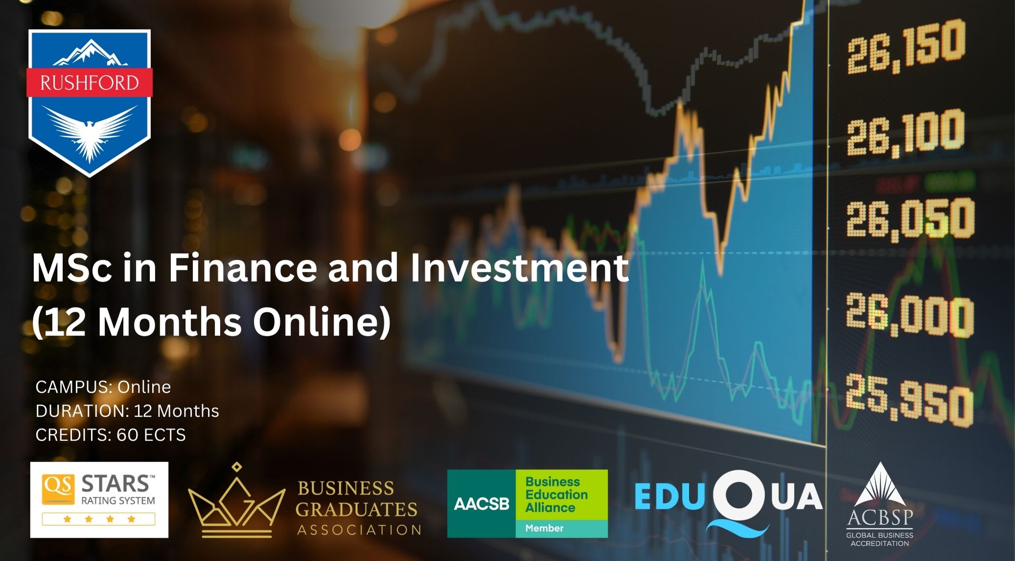 MSc in Finance and Investment (Online)