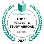 educations.com Top 10 Global rankings 2022 badge