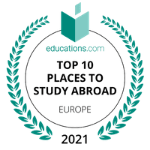 educations.com Top 10 Europe rankings 2021 badge