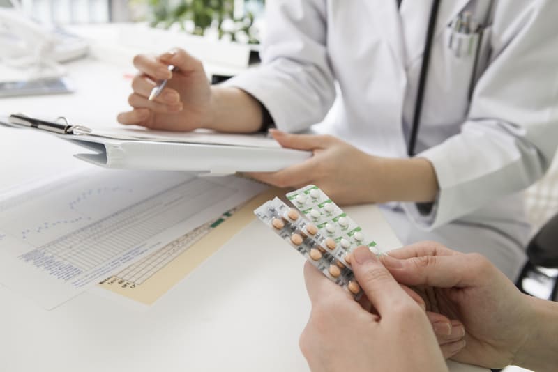 Woman doctor that the description of the oral contraceptive