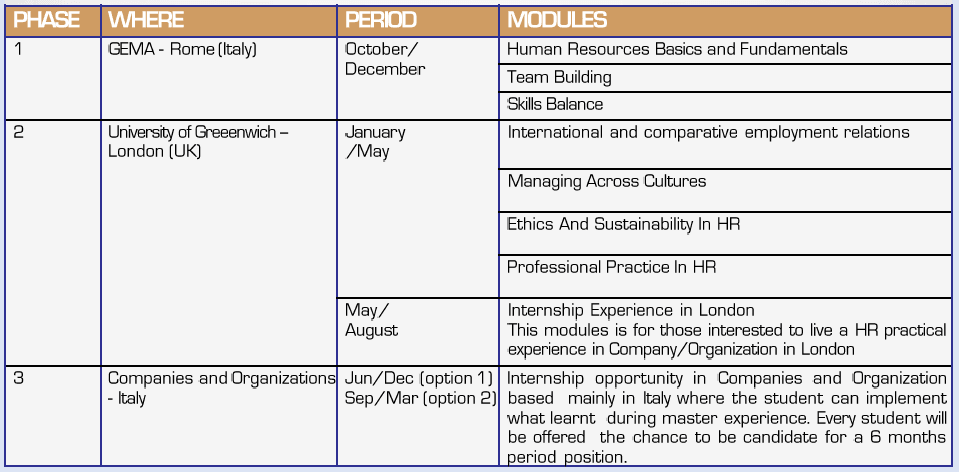 iHRM programme phases