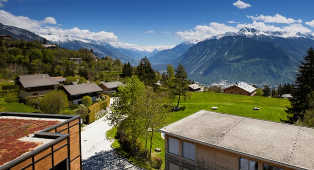 Beautiful scenic view in Switzerland