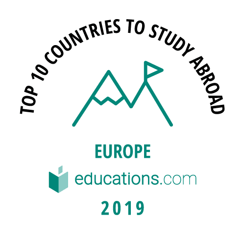 Top 10 Countries to Study Abroad - Europe badge