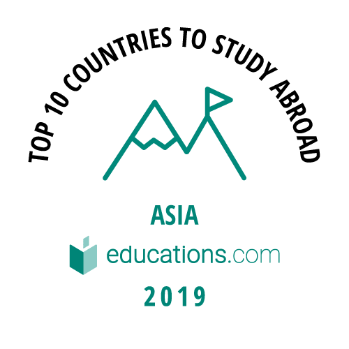 Top 10 Countries to Study Abroad - Asia badge