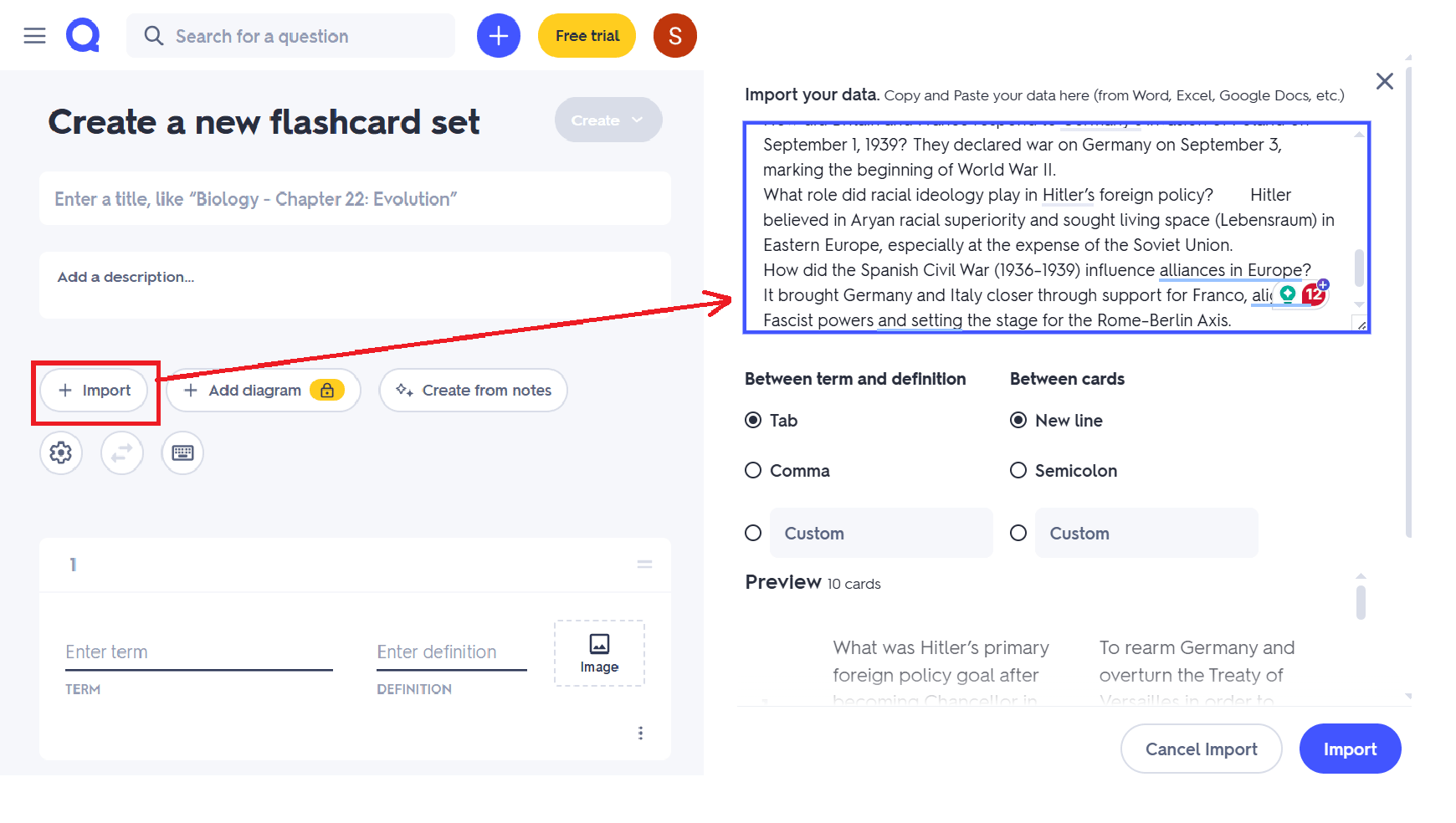 Making flashcards with ChatGPT: steps 4 and 5