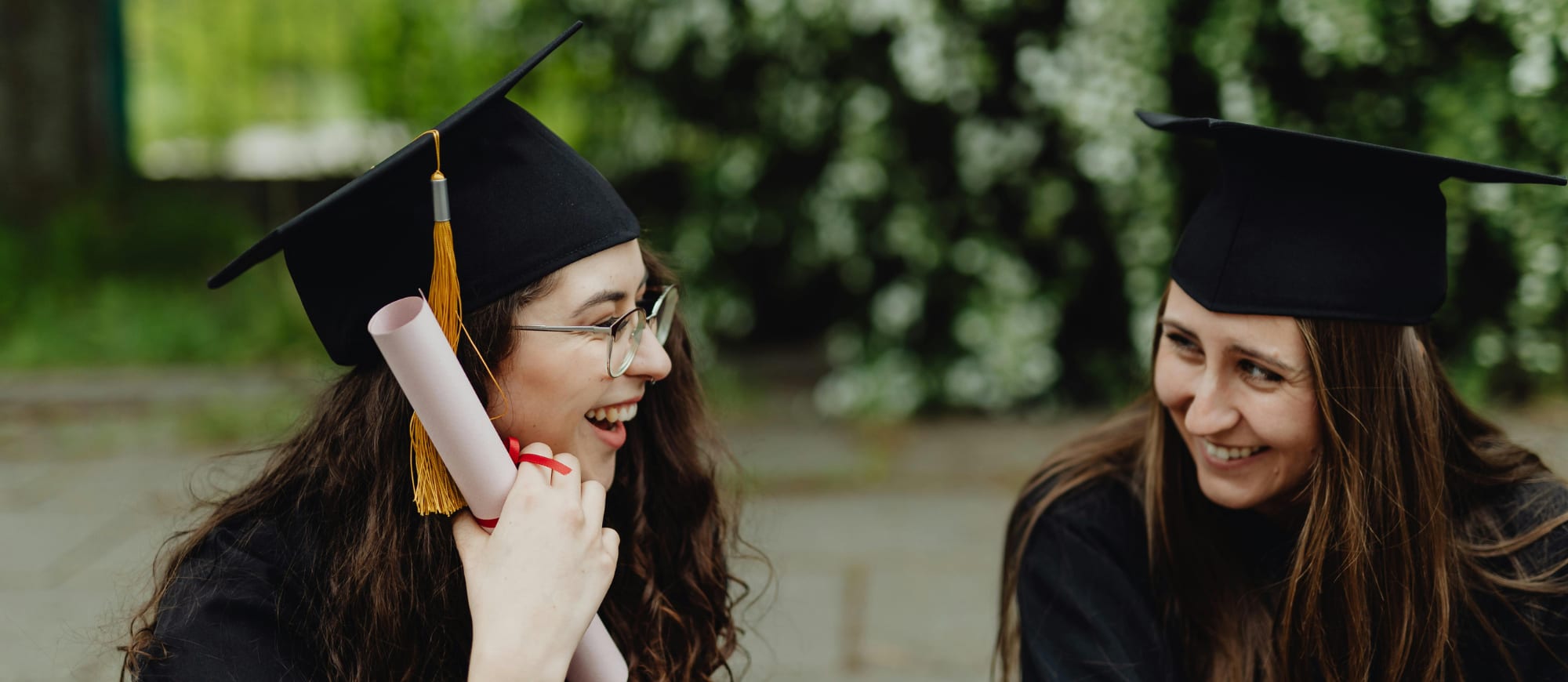 Two international students