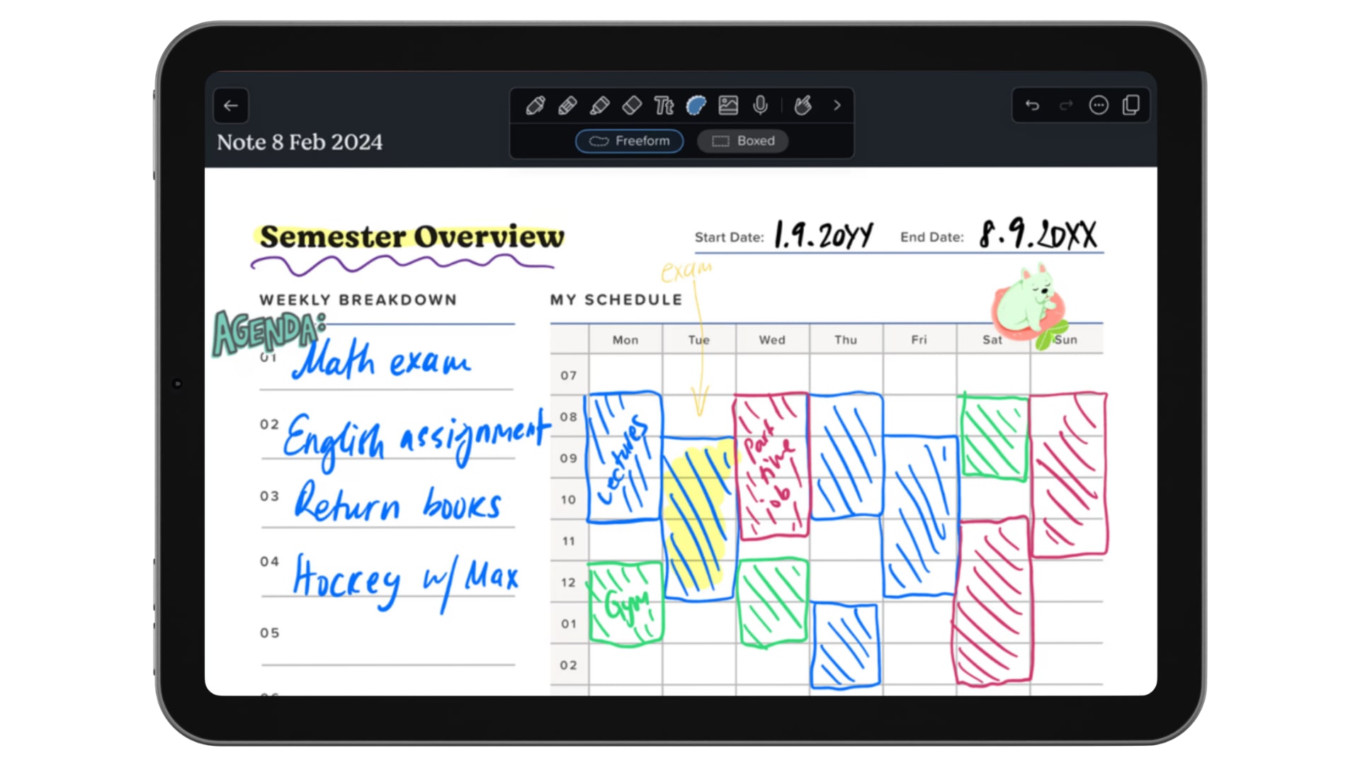 Notability on iPad - screenshot