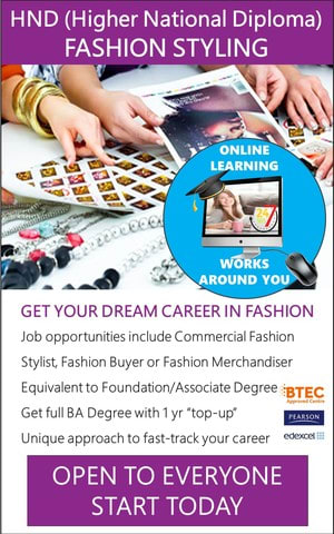 Fashion Styling - HND / Associate Degree Course (Online)