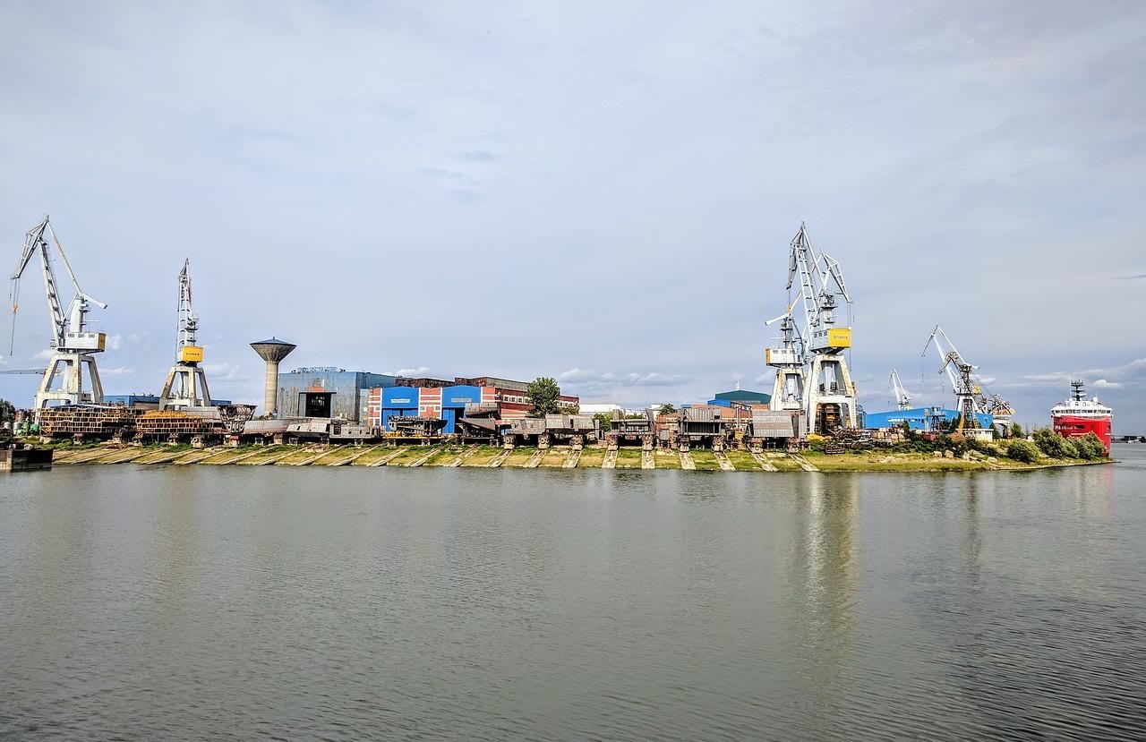 shipyard, danube, river