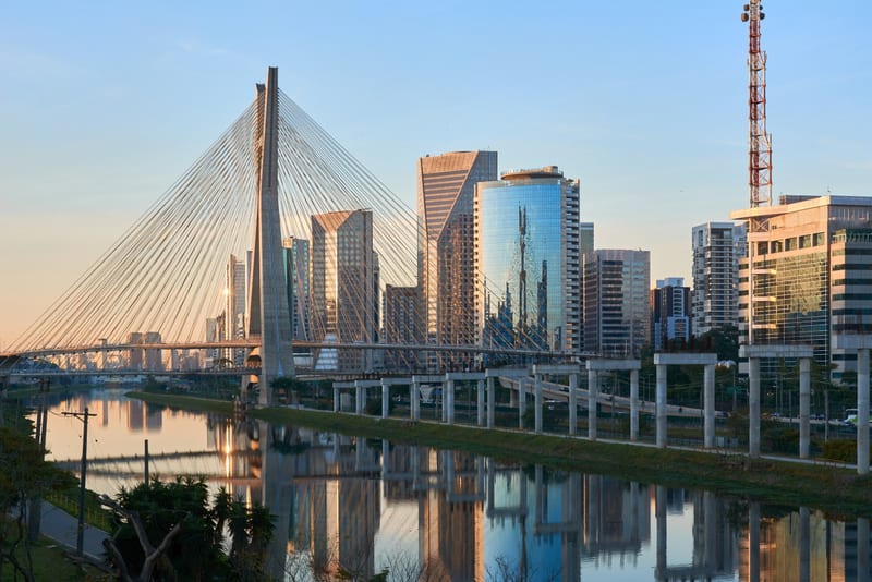 Sao Paulo Brazil Octavio Frias de Oliveira Bridge