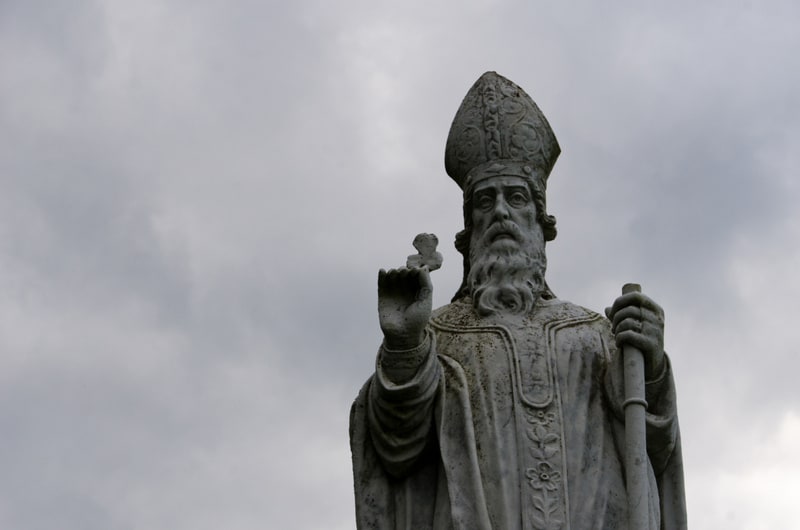 Statue of Saint Patrick on the Hill of Tara, Ireland