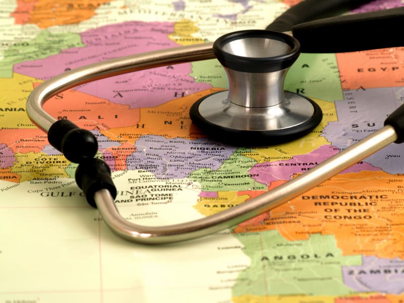 Concept - healthcare in Africa