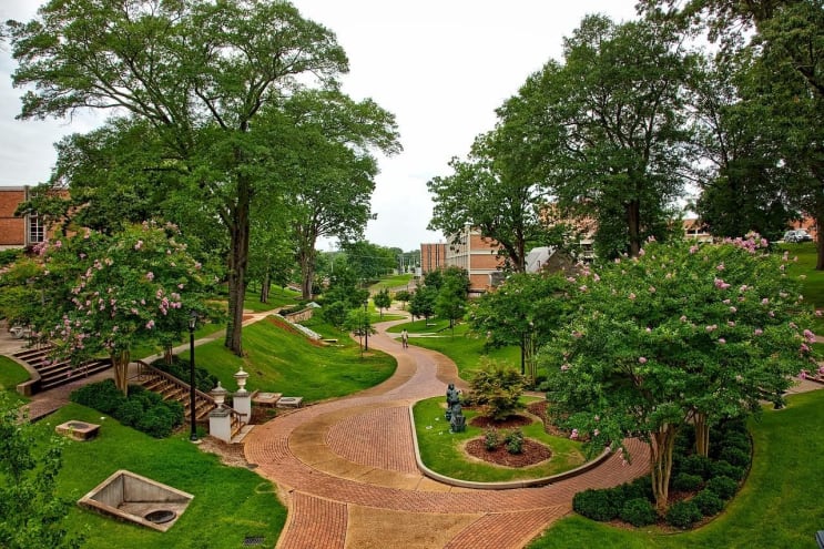 university of north alabama, florence, landscape university of north alabama, florence, landscape